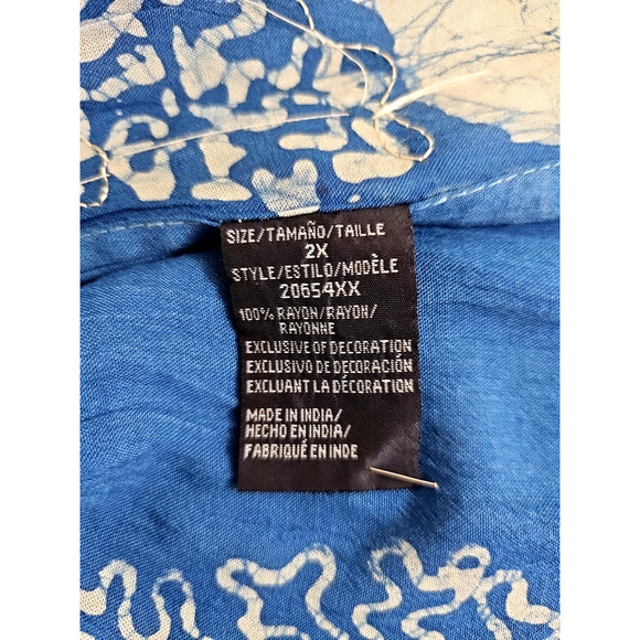 Riviera Sun ~Woman Plus Sizw 2X~ Blue Embroidered Sequin Maxi Flare Dress NWT. - Picture 4 of 15